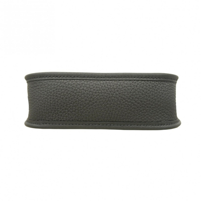Hermes Hermès Evelyn TPM Taurillon Clemence 單肩包,黑色,雙印,女款-2