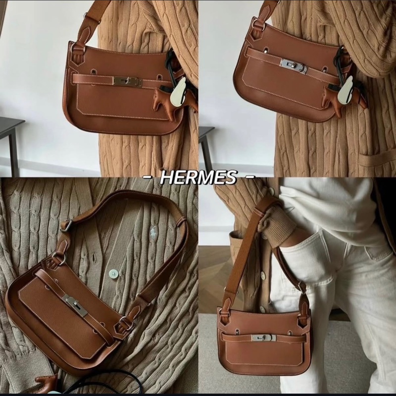 下單再用折扣碼-3000🉐9新以上閑置品✨甜價讓出 真的超美Hermes mini jypisers大象灰 銀扣  愛馬仕迷你吉普賽斜背包 金剛色-11