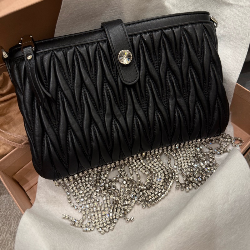 miu miu 全新 水鑽流蘇包-5