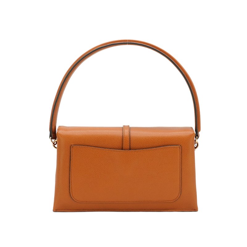 Tod'S T Timeless 小牛皮翻蓋三層迷你二用包(棕)-2