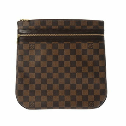 路易威登 Damier Pochette Bosphore 棕色 N51111 女士帆布單肩包