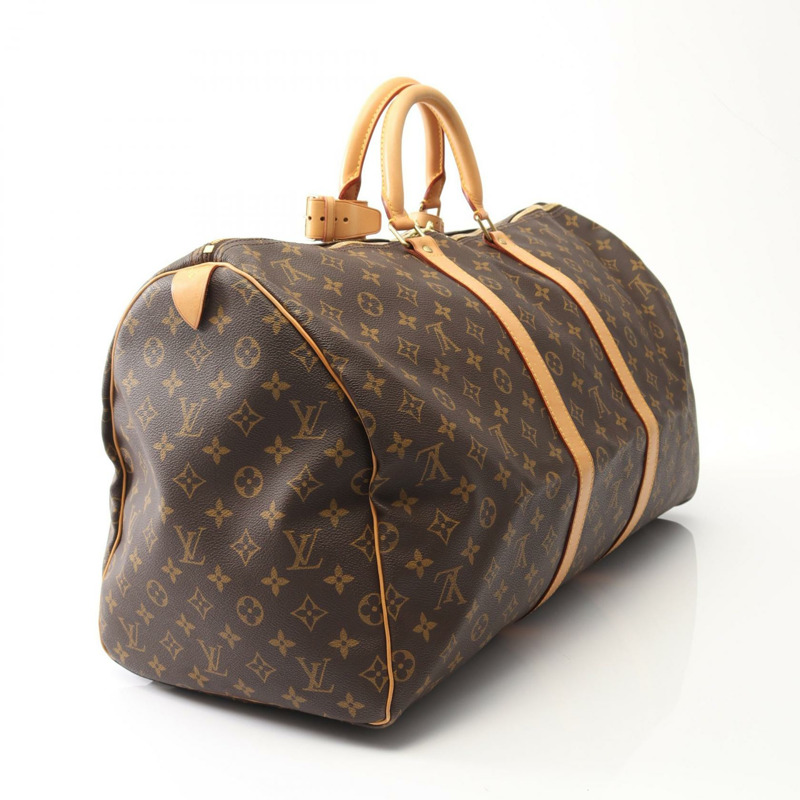 LOUIS VUITTON Keepall 55 旅行手提包 M41424 Monogram 帆布 二手中性 LV-1