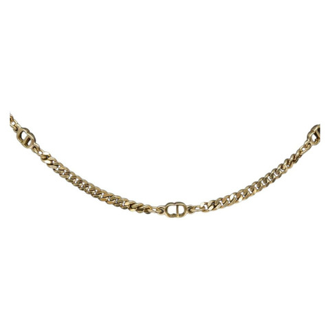 Christian Dior 項鍊 金屬 金 正品 sw1374