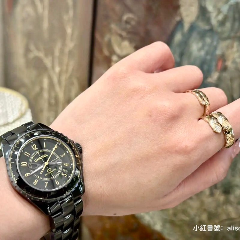 CHANEL J12 Calibre 12.1型機芯限量腕錶 - 黑金38mm-7