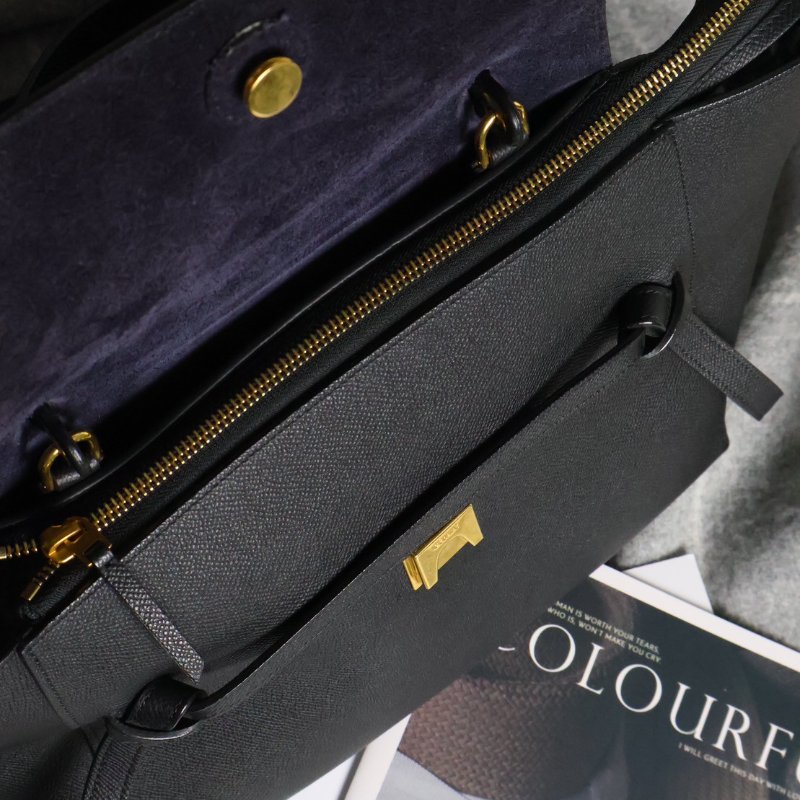 CELINE Belt鯰魚包 - 大號黑金-3