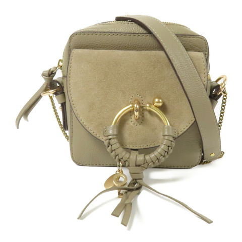 SEE BY CHLOE 皮革/麂皮皮革Joan Camera Bag金扣肩背袋