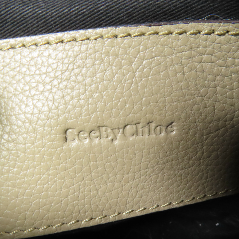 SEE BY CHLOE 皮革/麂皮皮革Joan Camera Bag金扣肩背袋-12