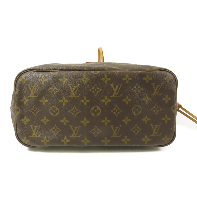 LOUIS VUITTON Monogram Neverfull MM金扣手挽袋-3