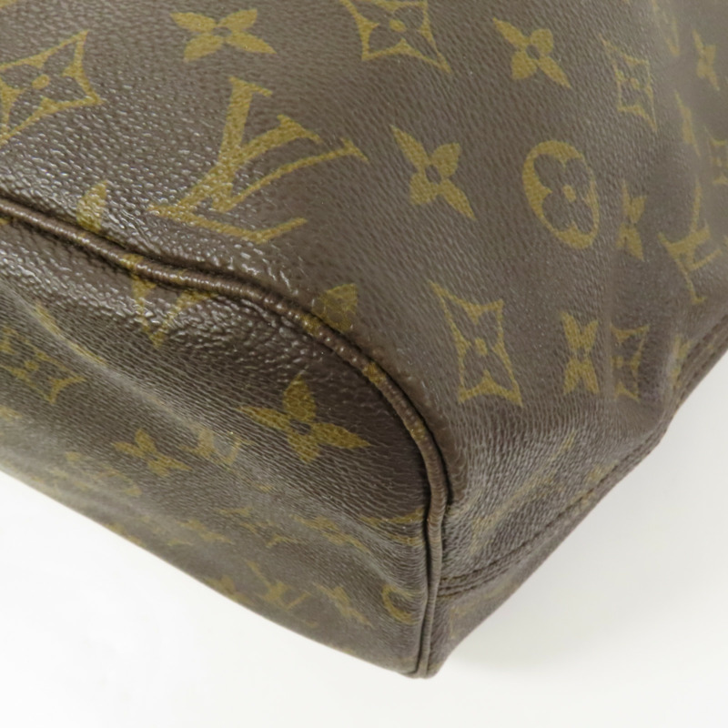 LOUIS VUITTON Monogram Neverfull MM金扣手挽袋-6