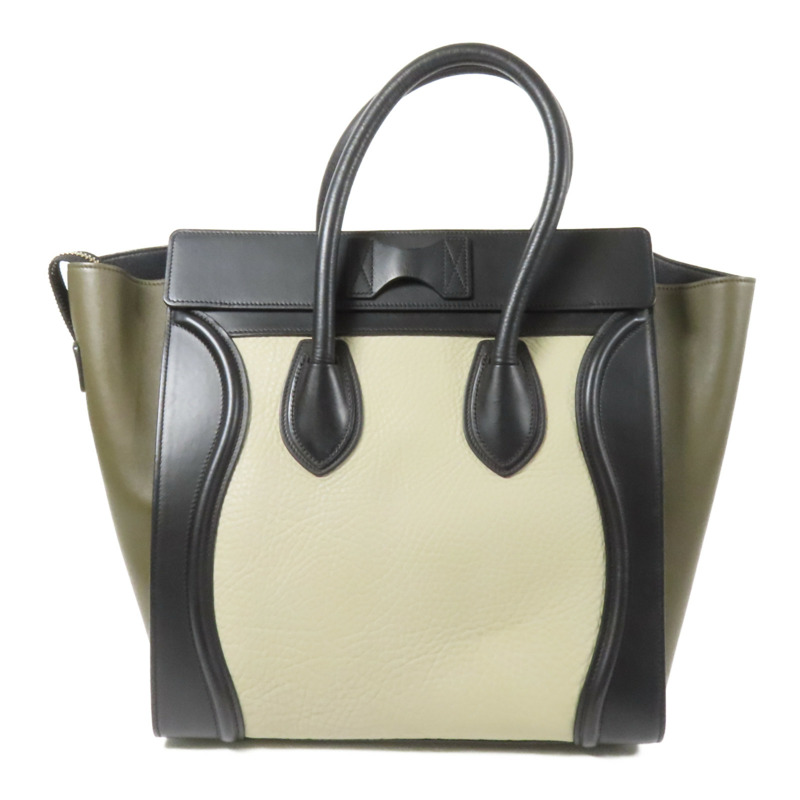 CELINE 牛皮皮革Mini Luggage金扣手挽袋-1