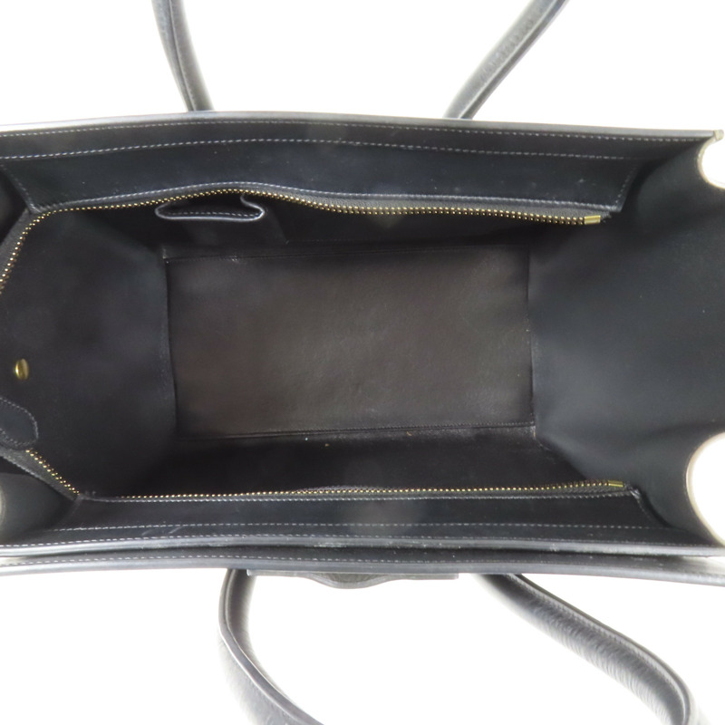 CELINE 牛皮皮革Mini Luggage金扣手挽袋-10