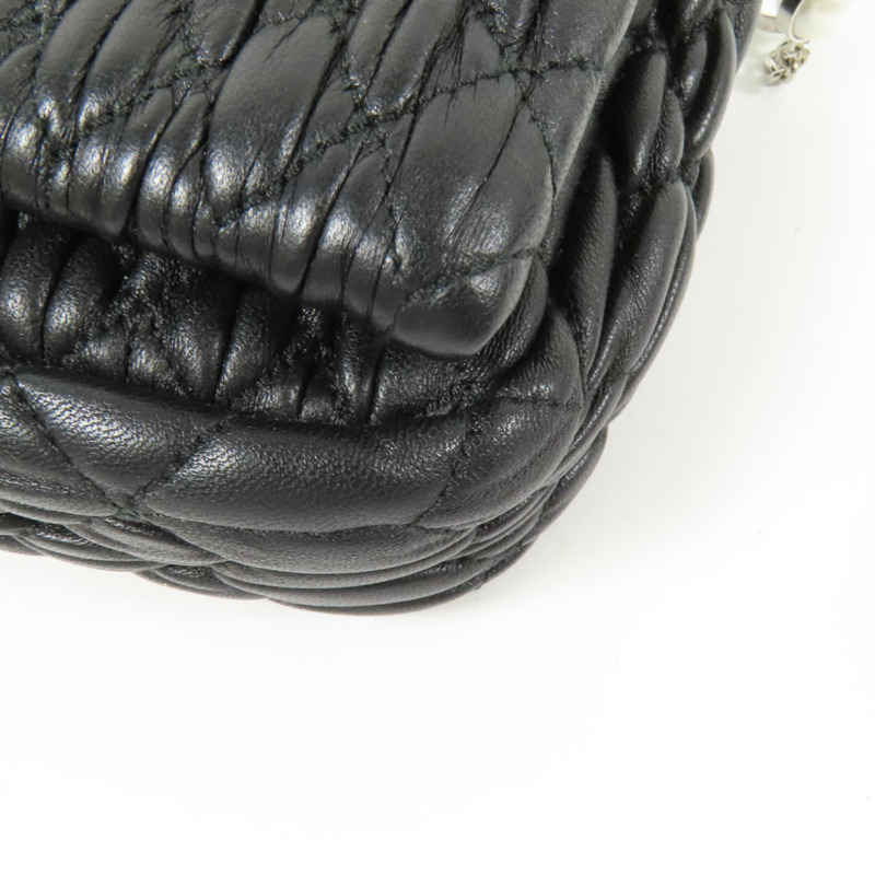 Miu Miu 皮革Shoulder Bag銀扣肩背袋-7
