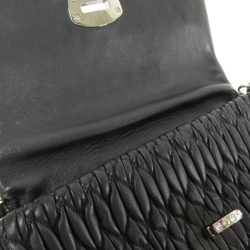 Miu Miu 皮革Shoulder Bag銀扣肩背袋-15