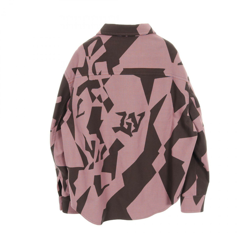LOUIS VUITTON 雙面襯衫式夾克 連身衣 L 碼 棉質 橙色 藍色-1