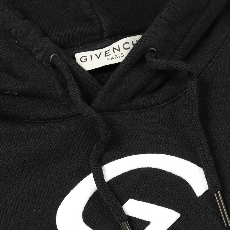 GIVENCHY 連帽衫 XL 號運動衫套頭衫棉質黑白二手男式-5