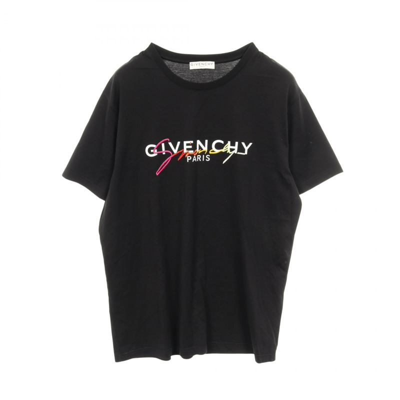 GIVENCHY T卹 M碼短袖棉質黑色多色二手男式-0