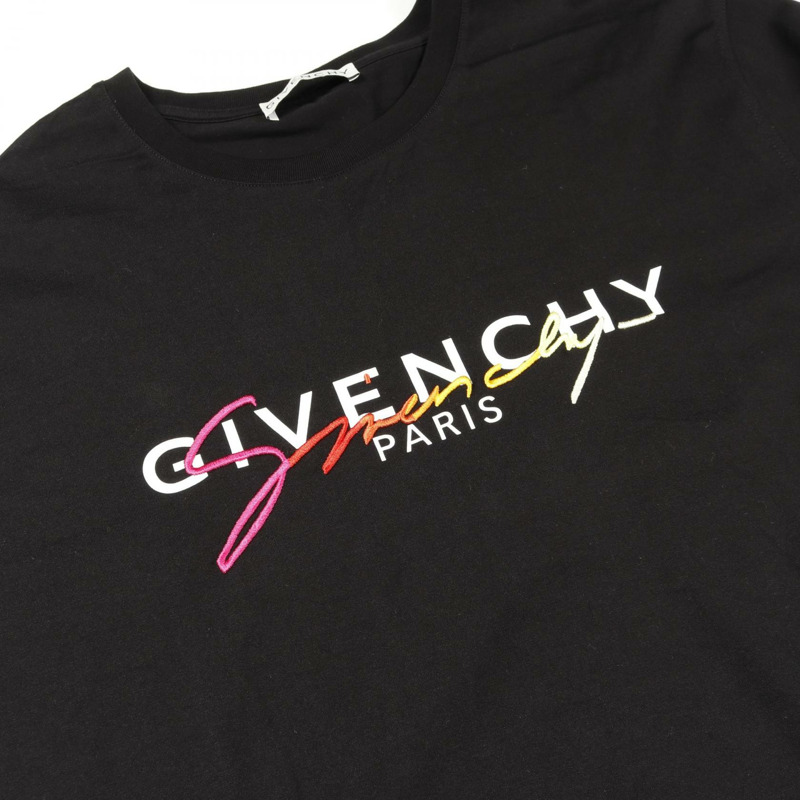 GIVENCHY T卹 M碼短袖棉質黑色多色二手男式-6