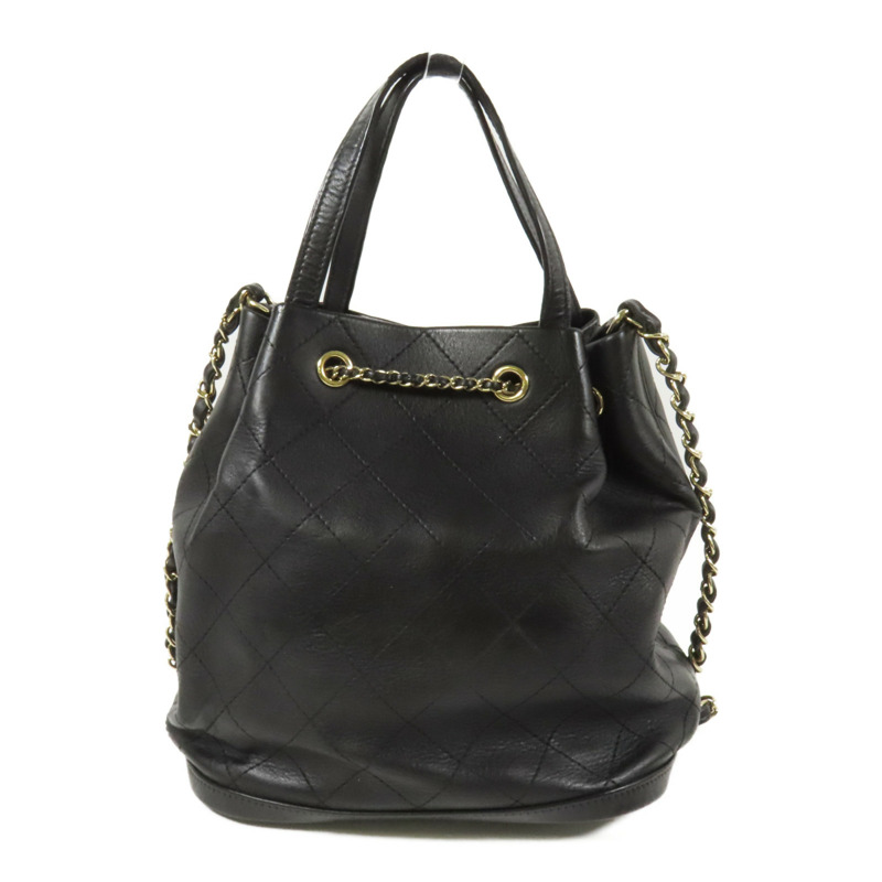 CHANEL 牛皮皮革Shoulder Bag金扣鏈帶肩背袋-1