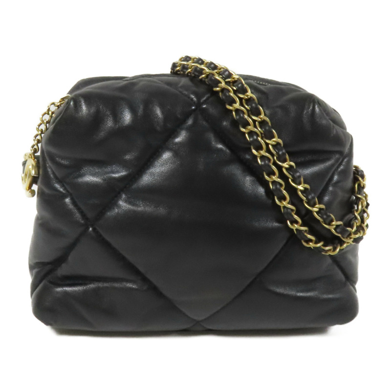 CHANEL 羊皮皮革Shoulder Bag金扣鏈帶肩背袋-0