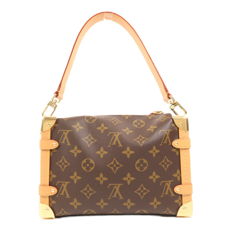 LOUIS VUITTON Monogram Side Trunk金扣手挽肩背兩用袋-1