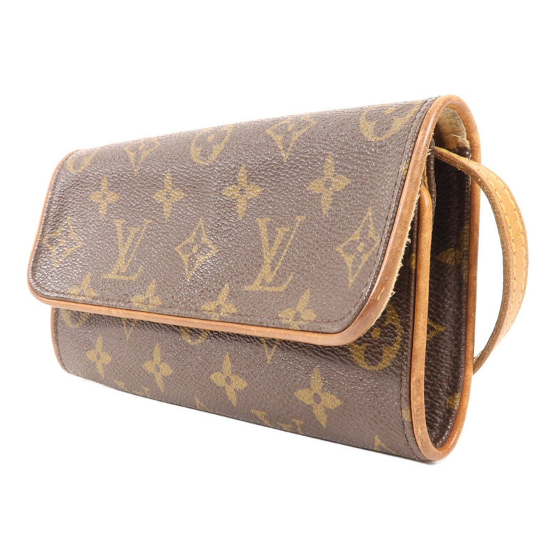LOUIS VUITTON Monogram Pochette Twin PM金扣肩背袋-2