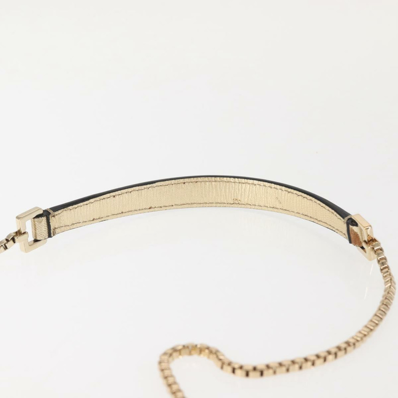 【日本直送】Salvatore Ferragamo Gancini 鏈條單肩包 皮革 金色 正品 142823-13