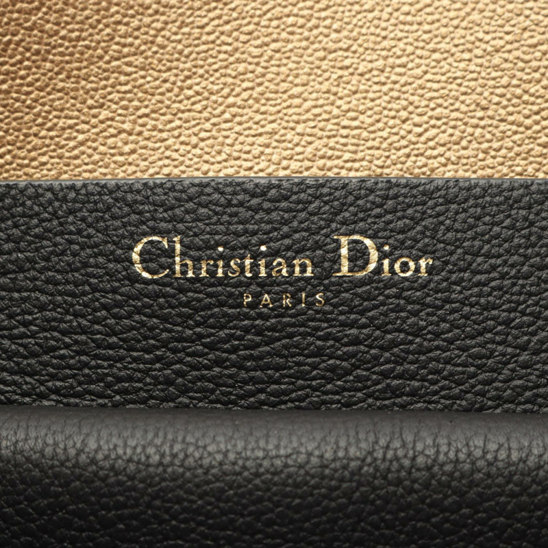 Chrisitan Dior Open bar 手提包 皮革 黑色 二手 女士-3