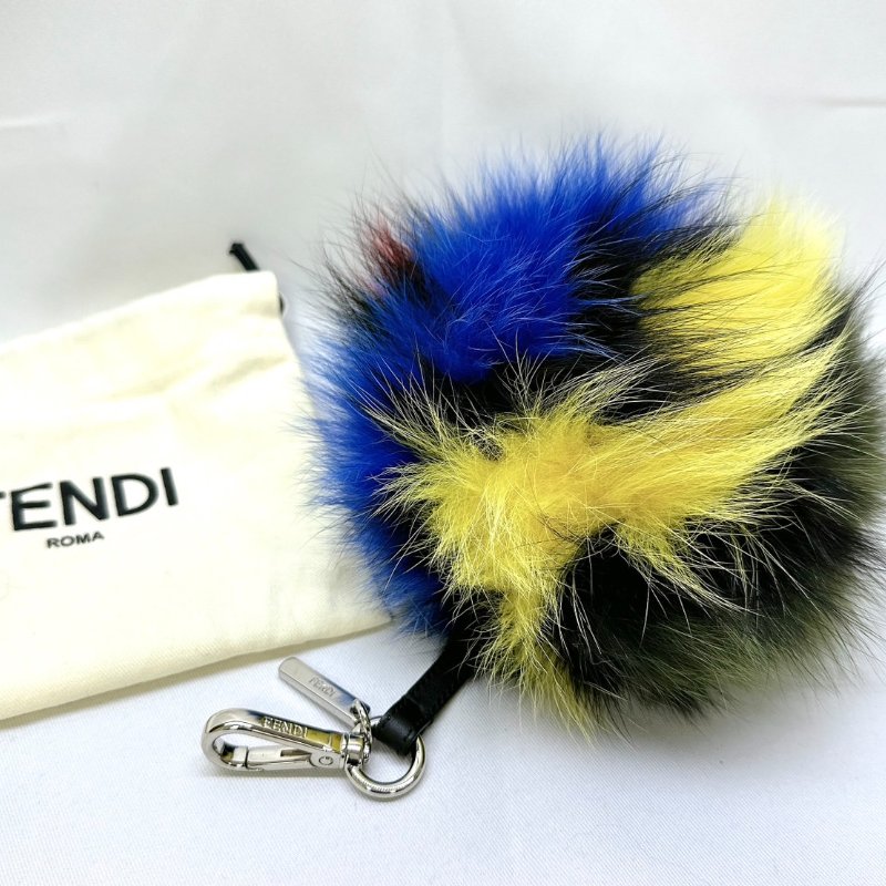 FENDI 怪獸毛絨鑰匙圈吊飾-0