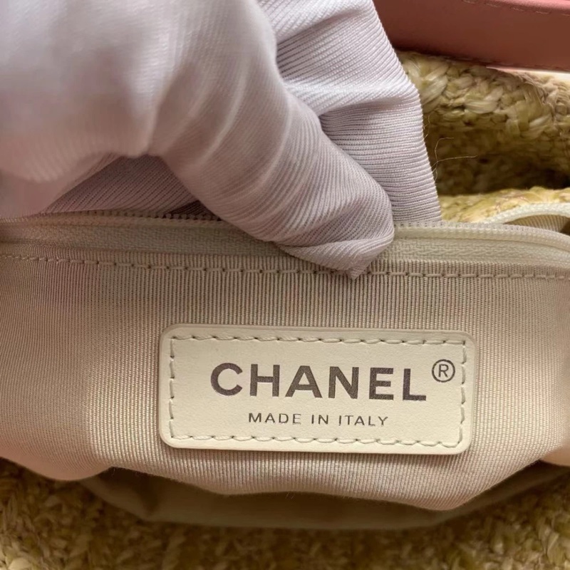 Chanel 31 購物袋 塑料皮革 COCO 粉色logo-4