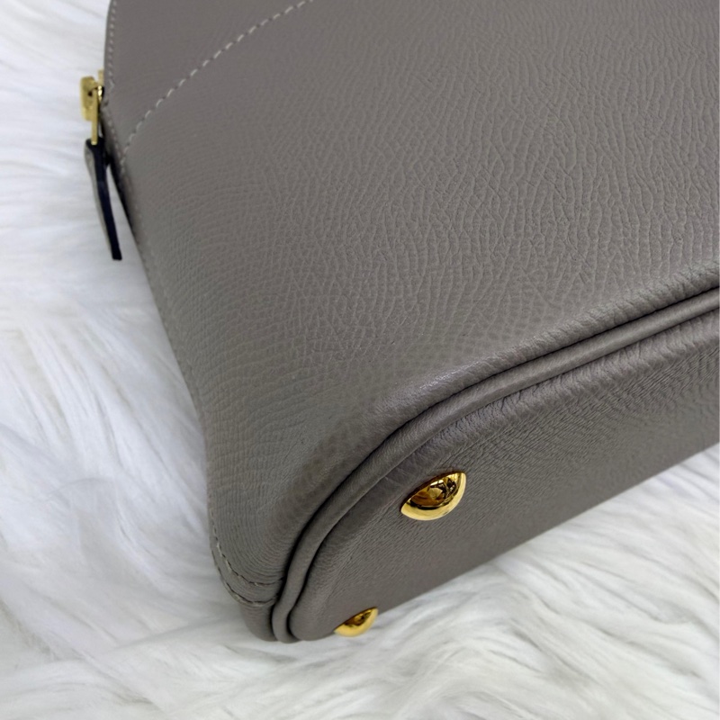 HERMES Bolide27 hand shoulder bag c stamp Epsom Gris tourterelle Used ghw-6