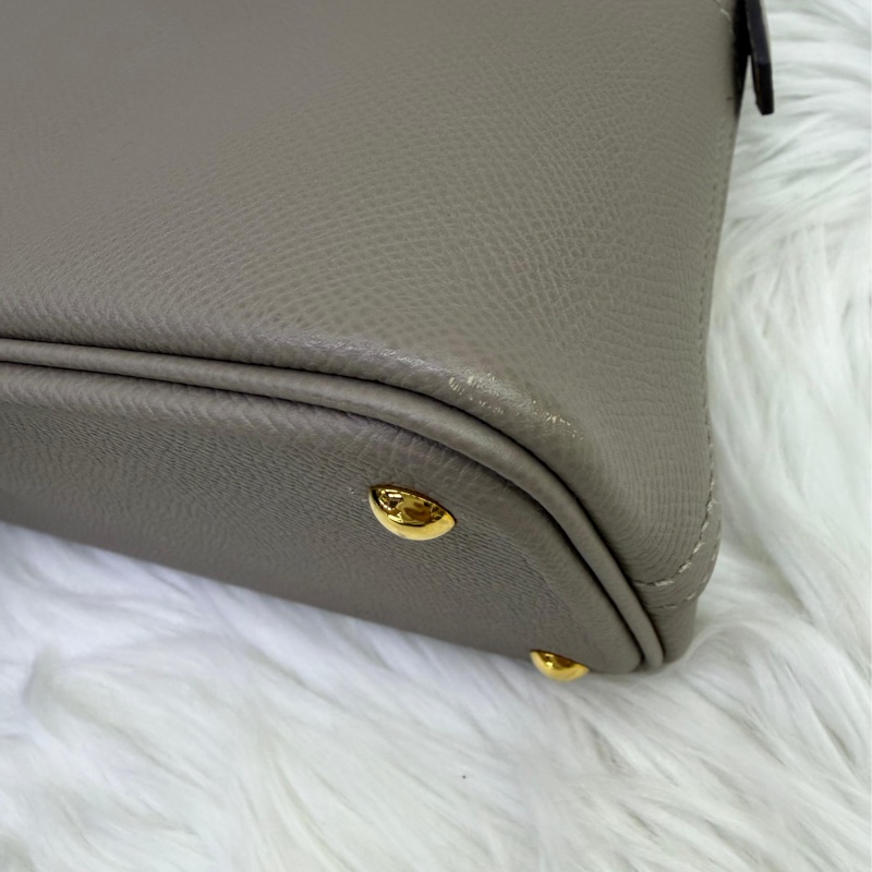 HERMES Bolide27 hand shoulder bag c stamp Epsom Gris tourterelle Used ghw-8