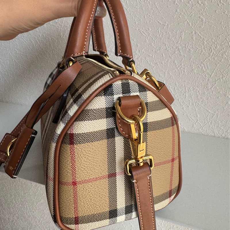 Burberry 格紋波士頓手提兩用包-3