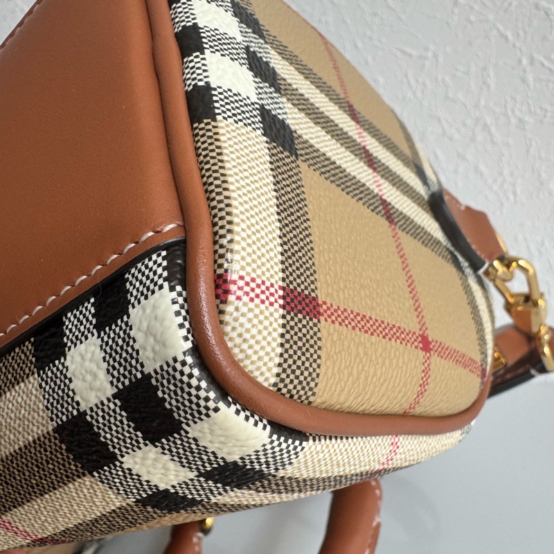 Burberry 格紋波士頓手提兩用包-9