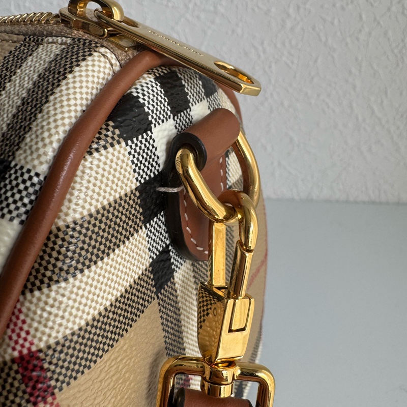 Burberry 格紋波士頓手提兩用包-19
