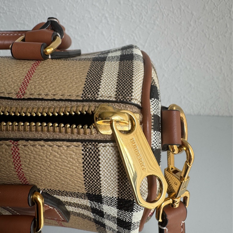 Burberry 格紋波士頓手提兩用包-20