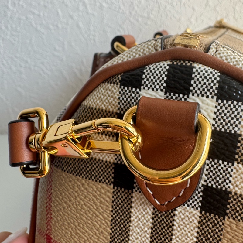 Burberry 格紋波士頓手提兩用包-60