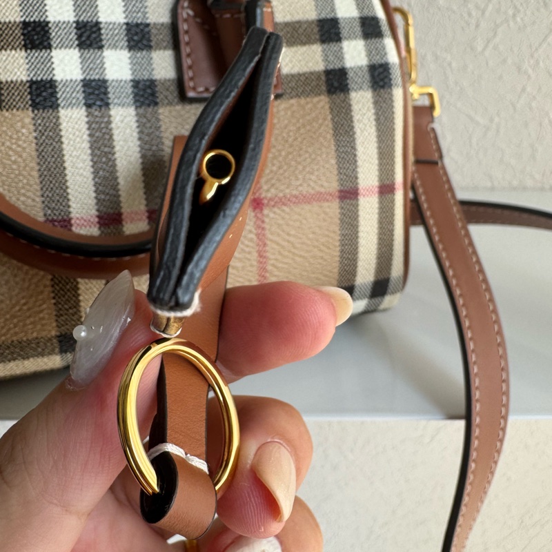 Burberry 格紋波士頓手提兩用包-61