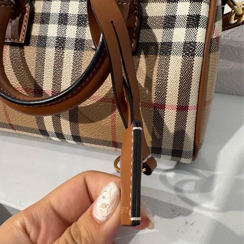 Burberry 格紋波士頓手提兩用包-40
