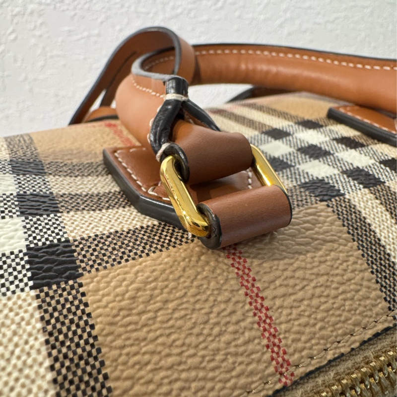 Burberry 格紋波士頓手提兩用包-49