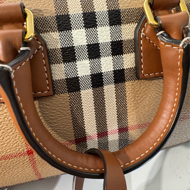 Burberry 格紋波士頓手提兩用包-30