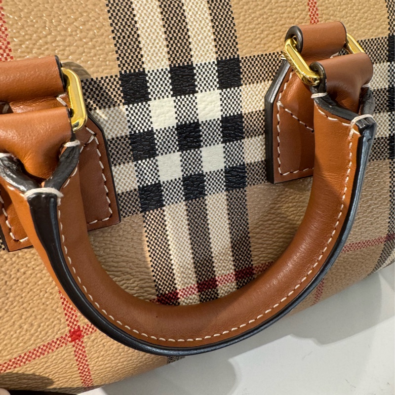 Burberry 格紋波士頓手提兩用包-33