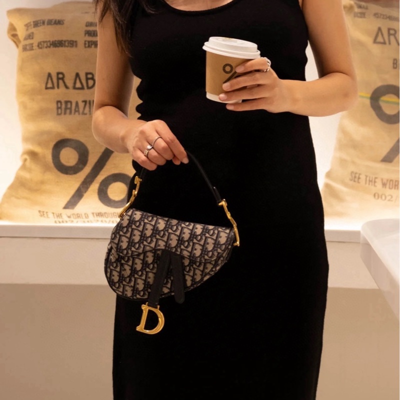 CHRISTIAN DIOR 老花馬鞍包 Mini-3
