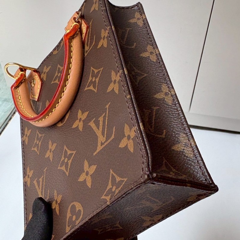 LV 老花小號兩用書報袋-8