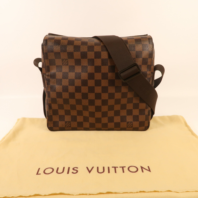 LOUIS VUITTON Damier Naviglio金扣肩背袋-8