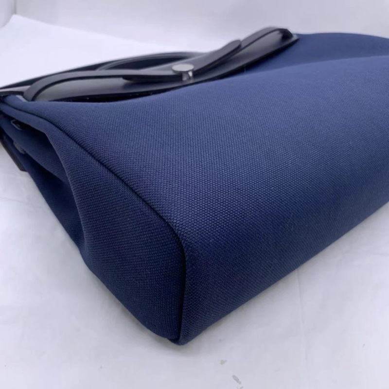 HERMES Herbag Zip 39 MM 郵差單肩包 Hunter 藍色手提包-14