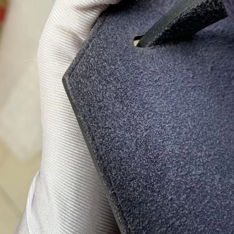 HERMES Herbag Zip 39 MM 郵差單肩包 Hunter 藍色手提包-19