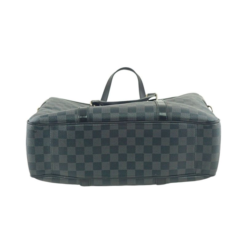LV N51192 黑色棋盤格公事包 手提包-4