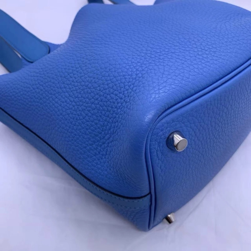 Hermès Picotin Lock 18 藍色 菜籃子水桶手提包-2