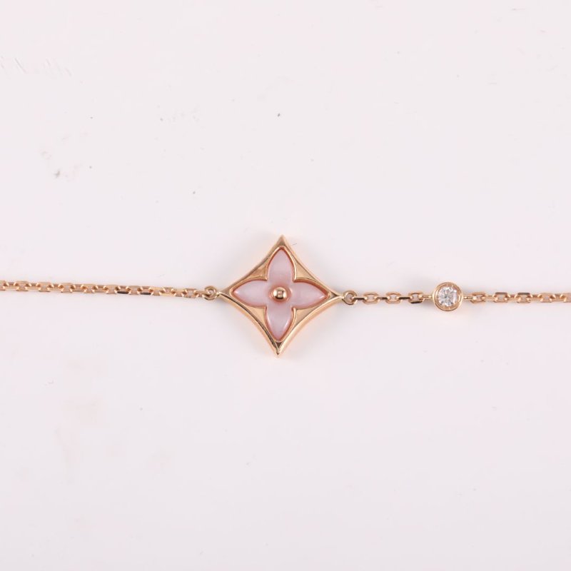 18K玫瑰金 鑽石 玫瑰金 Blossom 粉色 貝母 手鏈 18K-2