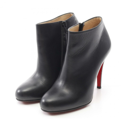Christian Louboutin 短靴 #37 鞋 高跟鞋 皮革 黑色 二手 女士